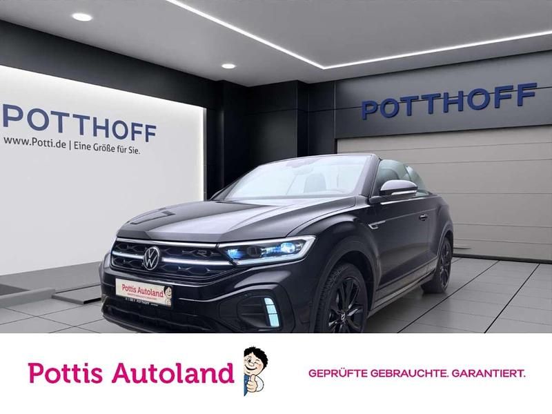 Schwarz Gebraucht 2022 VW T-Roc Cabriolet R-line Cabrio | 31.777 € (Fairer Preis) - Bild 1/4