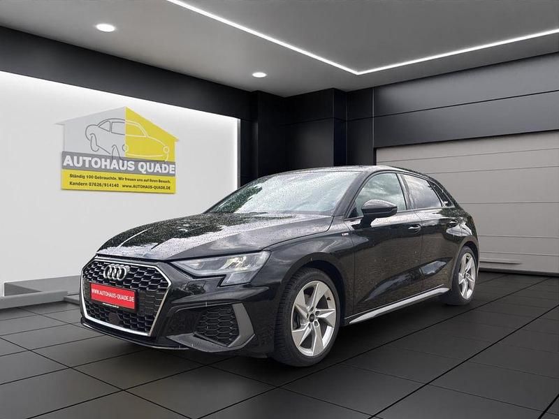 Schwarz Gebraucht 2024 Audi A3 Sportback S-Line Limousine | 27.999 € (Fairer Preis) - Bild 1/4