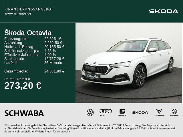 Gebraucht Skoda Octavia Clever 150 PS (110 kW) 2023 Moonweiss metallic Kombi