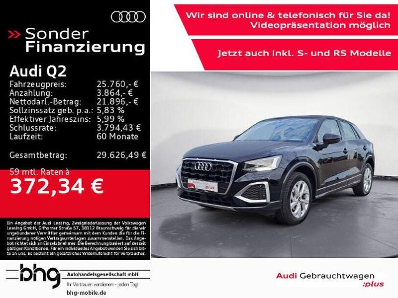 Schwarz Gebraucht 2021 Audi Q2 Advanced SUV | 25.760 € (Etwas zu teuer) - Bild 1/4