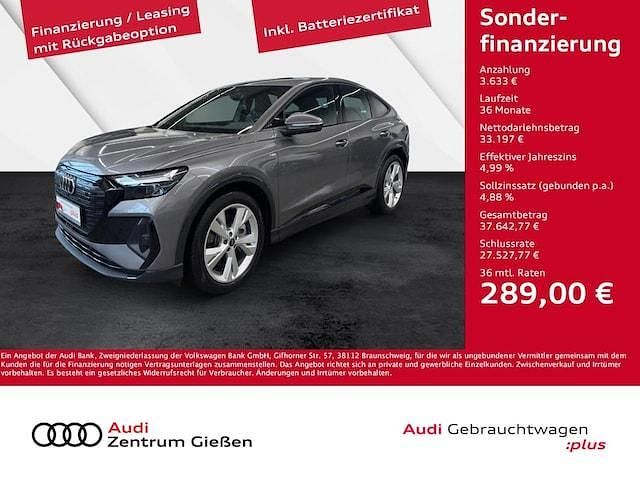 Taifungrau metallic Gebraucht 2022 Audi Q4 Sportback e-tron S-Line SUV | 36.830 € (Fairer Preis) - Bild 1/4