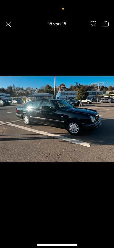 Schwarz Gebraucht 1999 Mercedes E200 Limousine | 5.890 € (Fairer Preis) - Bild 1/3