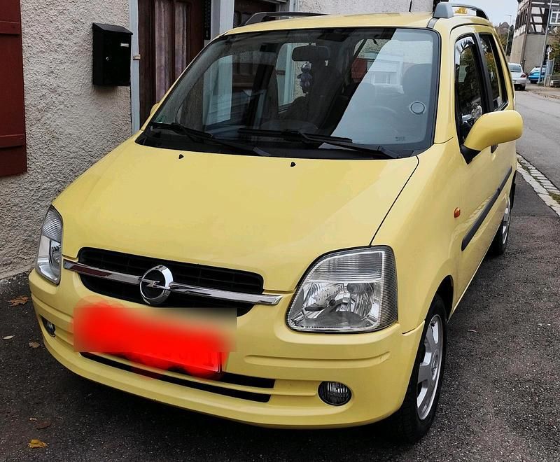 Gelb Gebraucht 2003 Opel Agila Kleinwagen | 1.450 € (Fairer Preis) - Bild 1/4