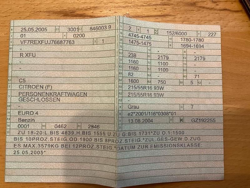 Grau Gebraucht 2005 Citroën C5 Kombi | 2.000 € - Bild 1/4