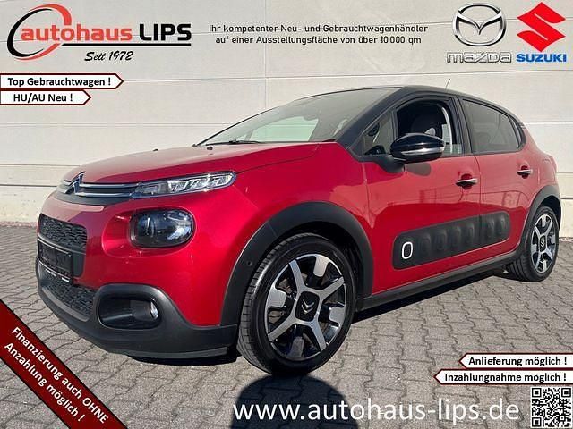 Lackierung rot rubi/metallic klarlack Gebraucht 2017 Citroën C3 PureTech Kleinwagen | 9.690 € (Teuer) - Bild 1/4