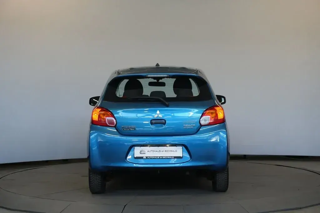 Gebraucht Mitsubishi Space Star Plus 71 PS (52 kW) 2014 Blau Van / Kleinbus