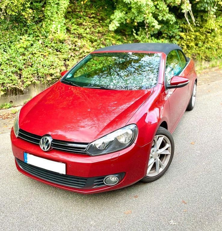 Rot Gebraucht 2012 VW Golf Cabriolet Cabrio | 6.900 € (Fairer Preis) - Bild 1/4