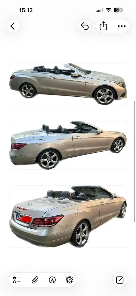 Gebraucht Mercedes E220 170 PS (125 kW) 2017 Andere farben Cabrio