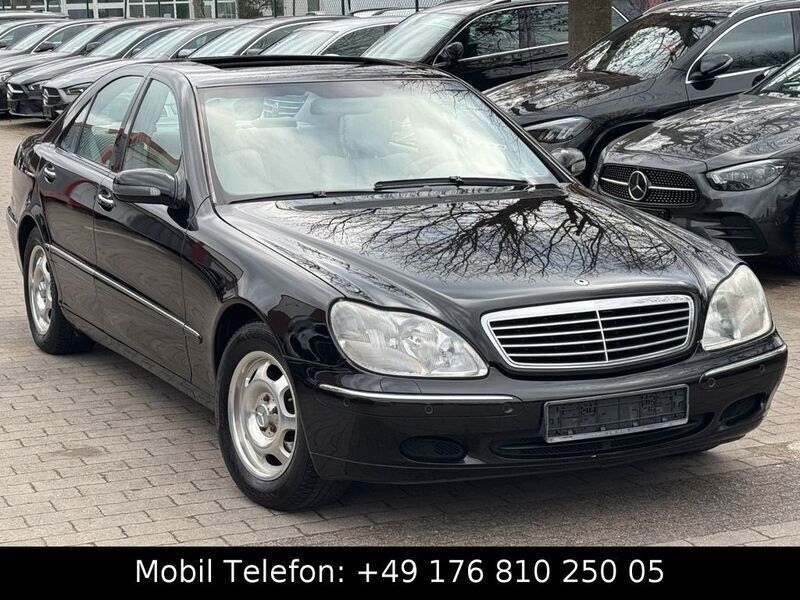 Schwarz Gebraucht 2002 Mercedes S320 Limousine | 14.490 € - Bild 1/4