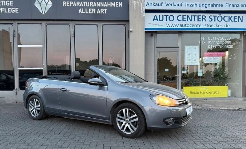 United grey metallic Gebraucht 2012 VW Golf Cabriolet Cabrio | 8.490 € (Fairer Preis) - Bild 1/4