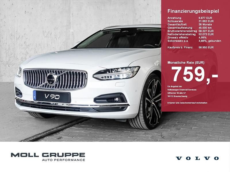 Gebraucht Volvo V90 Plus 197 PS (144 kW) 2024 Crystal white pearl Kombi