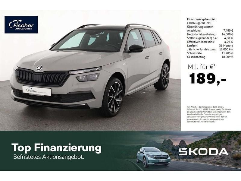 Grau Gebraucht 2021 Skoda Kamiq Monte Carlo SUV | 23.480 € (Fairer Preis) - Bild 1/4