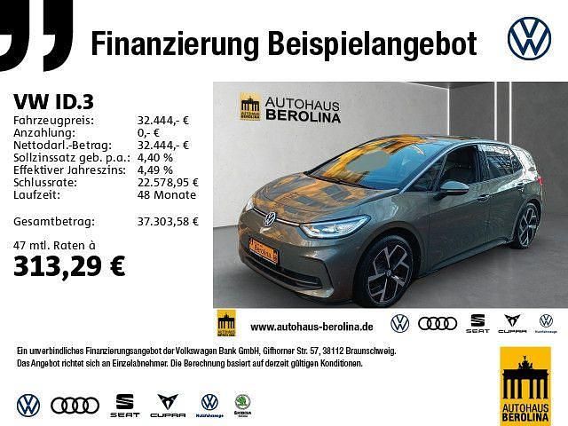 Grün Gebraucht 2023 VW ID.3 Pro Kleinwagen | 32.444 € (Etwas zu teuer) - Bild 1/4