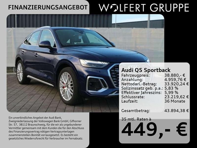 Navarrablau metallic Gebraucht 2021 Audi Q5 S-Line SUV | 38.880 € (Fairer Preis) - Bild 1/4
