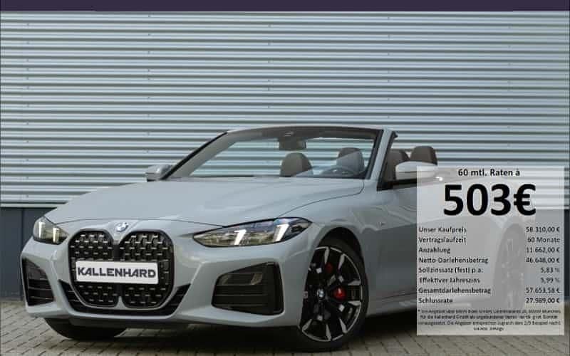 Grau Gebraucht 2025 BMW 430 Cabriolet Comfort Edition Cabrio | 58.310 € - Bild 1/4