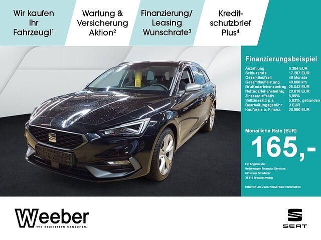Mitternachtsschwarz (metallic) Gebraucht 2024 Seat Leon ST FR Kombi | 26.980 € (Fairer Preis) - Bild 1/2