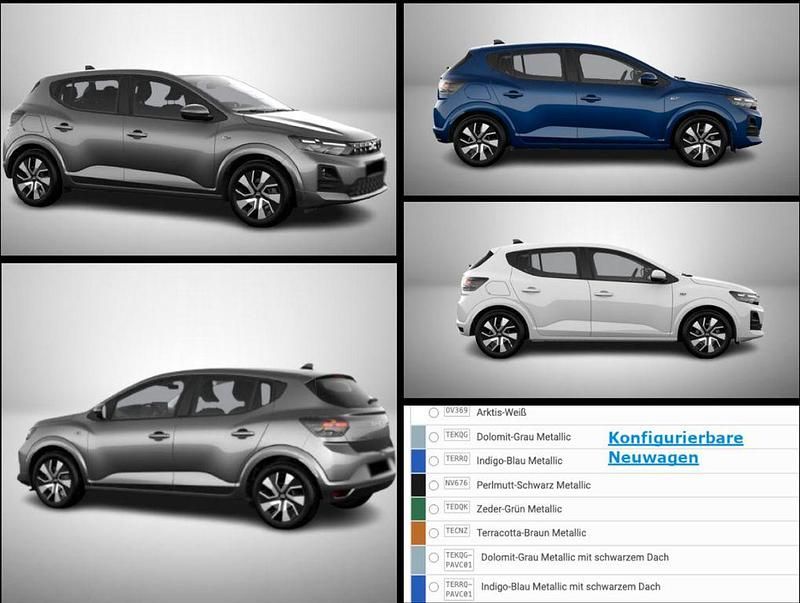 Neu Dacia Sandero Expression 101 PS (74 kW) 2026 Im konfigurator wählbar Limousine