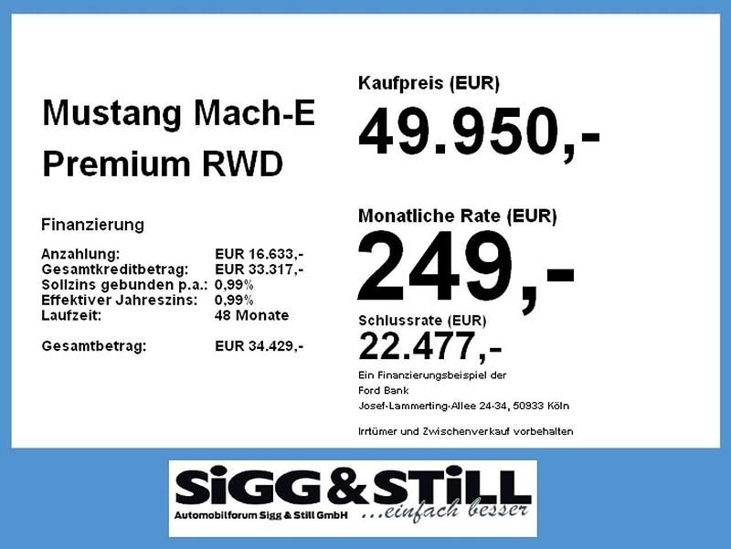 Neu Ford Mustang Mach-E Premium 202 kW (276 PS) 2026 Glacier grey SUV