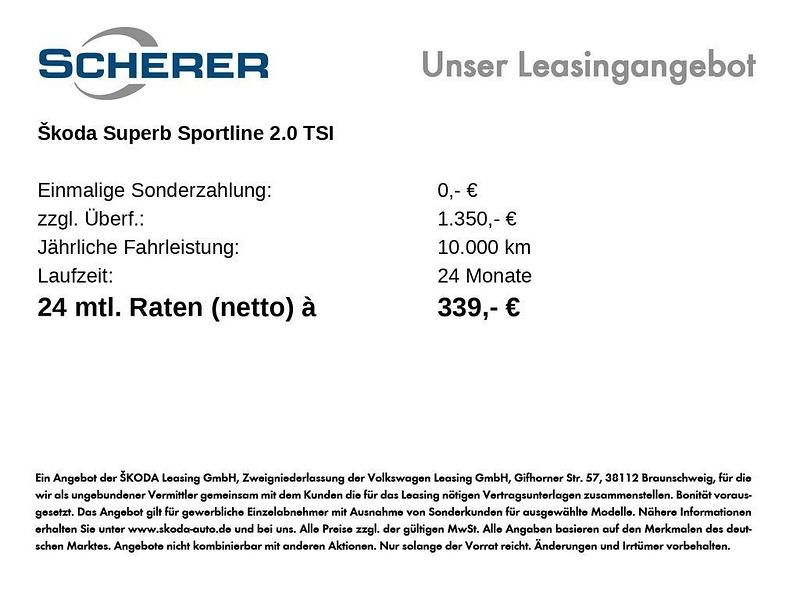 Neu Skoda Superb SportLine 265 PS (194 kW) 2025 Schwarz Kombi