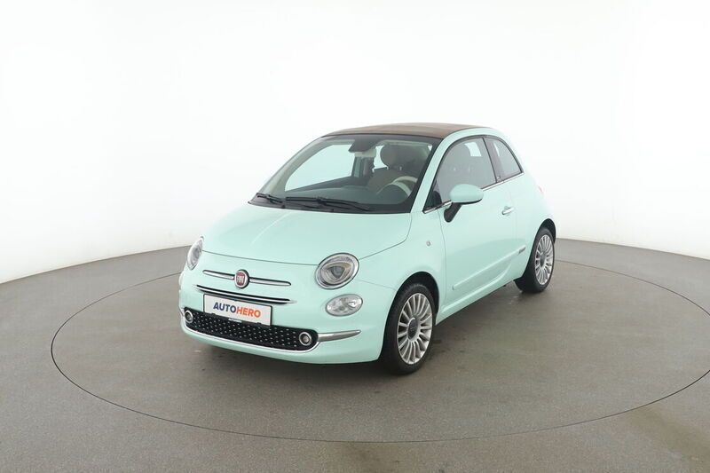 Grün Gebraucht 2017 Fiat 500C Lounge Cabrio | 10.890 € (Teuer) - Bild 1/4