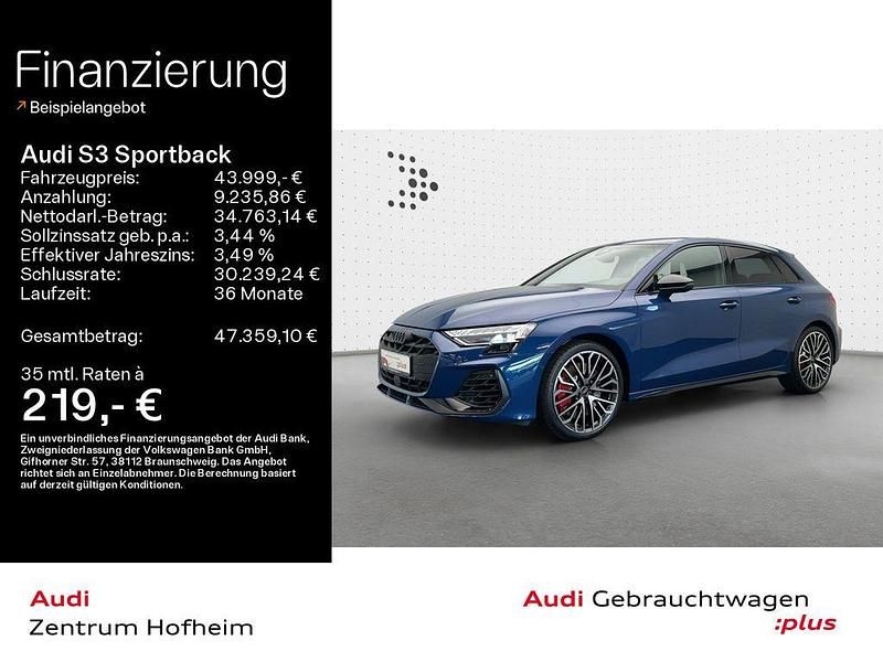 Ascariblau metallic Gebraucht 2024 Audi S3 Ambiente Limousine | 43.999 € (Superpreis) - Bild 1/4