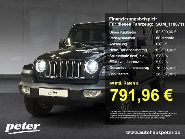 Schwarz Neu 2025 Jeep Wrangler Sahara SUV | 62.690 € (Fairer Preis) - Bild 1/4