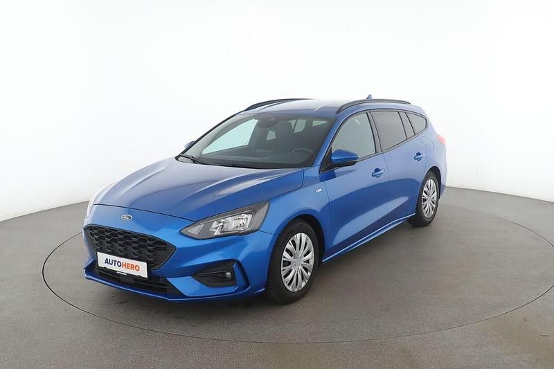 Blau Gebraucht 2019 Ford Focus ST-Line Kombi | 13.450 € (Superpreis) - Bild 1/3