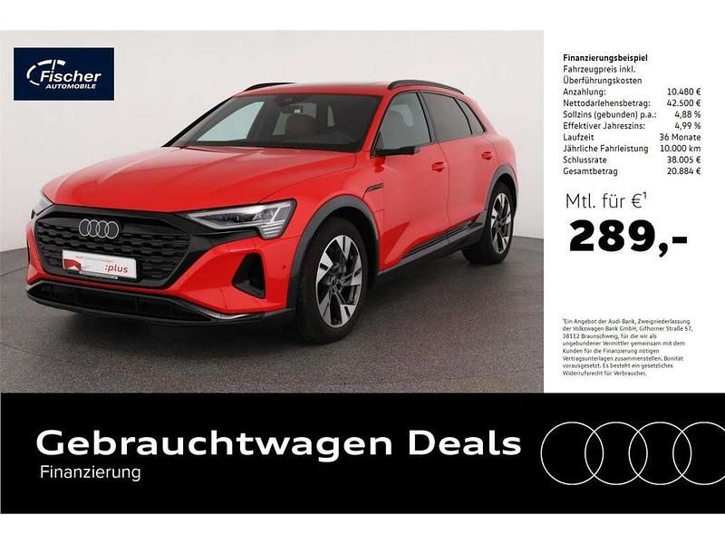 Rot Gebraucht 2023 Audi Q8 e-tron Advanced SUV | 52.980 € (Superpreis) - Bild 1/4