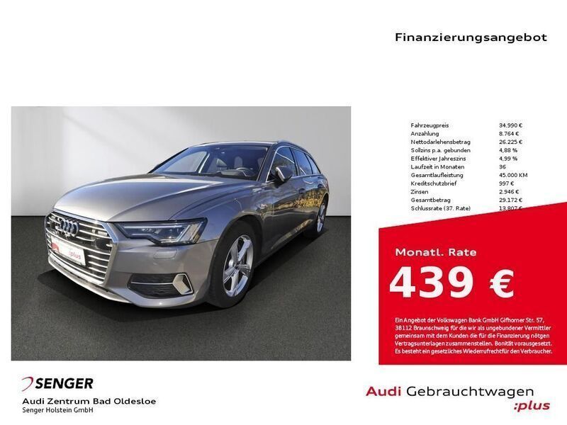 Grau Gebraucht 2019 Audi A6 Sport Kombi | 36.180 € (Fairer Preis) - Bild 1/4