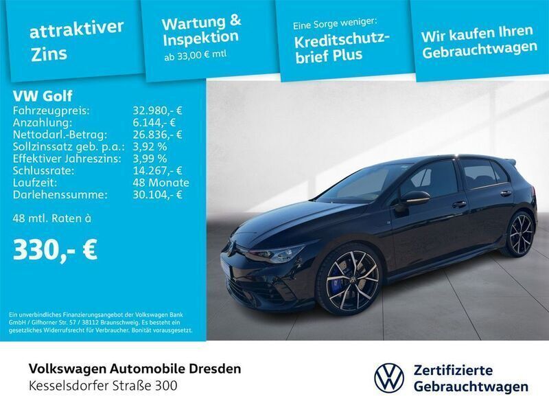 Deep black perleffekt Gebraucht 2021 VW Golf VIII R Limousine | 32.980 € (Guter Preis) - Bild 1/3