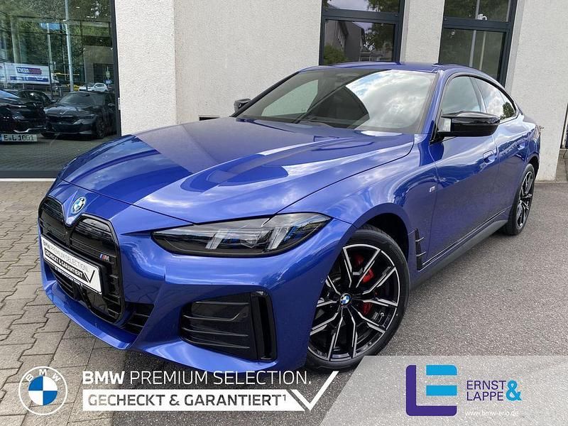 M portimao blau Gebraucht 2024 BMW i4 M Sport Limousine | 57.770 € (Fairer Preis) - Bild 1/4