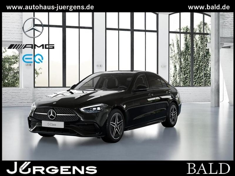 Schwarz obsidianschwarz metall Gebraucht 2024 Mercedes C300 AMG Limousine | 52.690 € (Teuer) - Bild 1/4