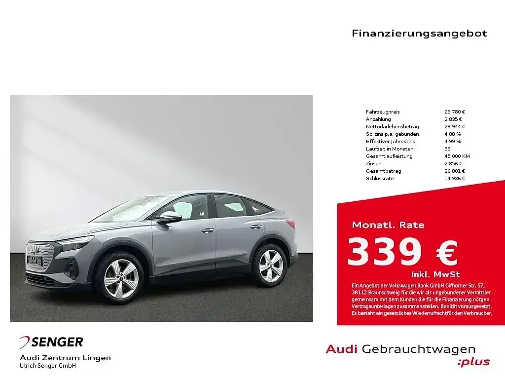 Second-hand Audi Q4 e-tron 125 kW (170 CP) 2022 SUV
