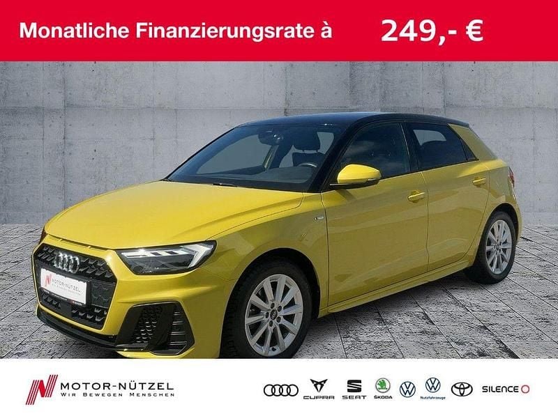 Gelb Gebraucht 2022 Audi A1 Sportback S-Line Kleinwagen | 18.950 € (Superpreis) - Bild 1/4
