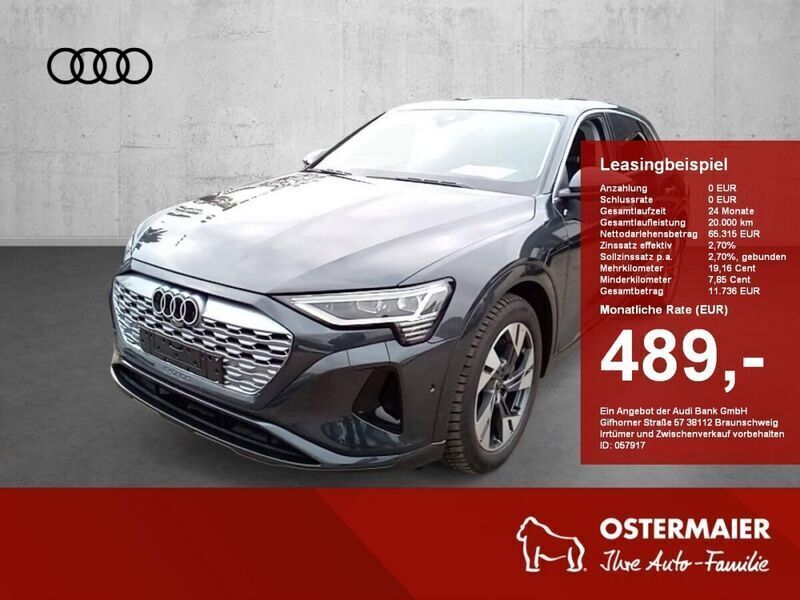Grau Gebraucht 2024 Audi Q8 e-tron Advanced Plus SUV | 65.315 € (Teuer) - Bild 1/4