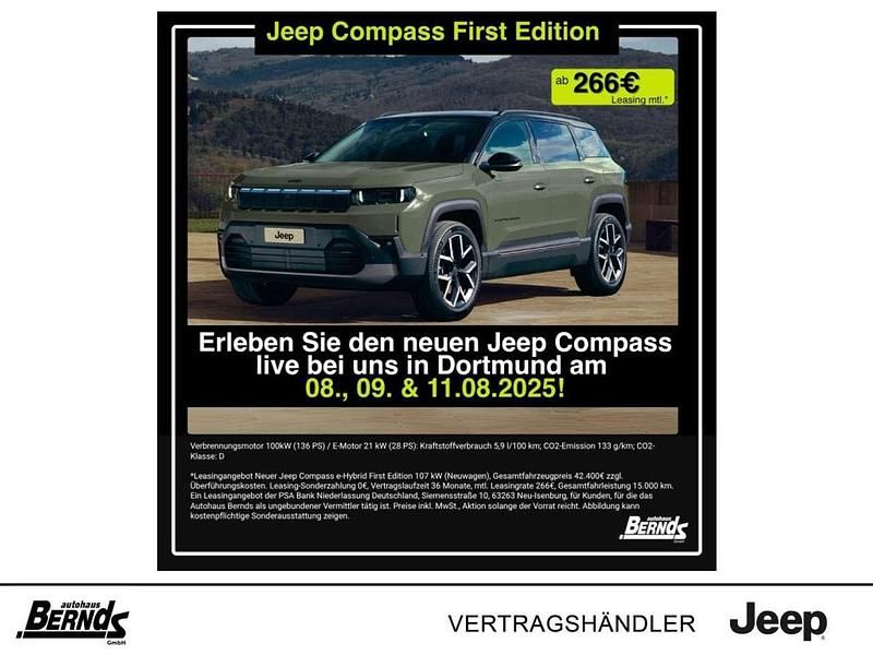Amazonia green Neu 2025 Jeep Compass SUV | 43.485 € (Fairer Preis) - Bild 1/3