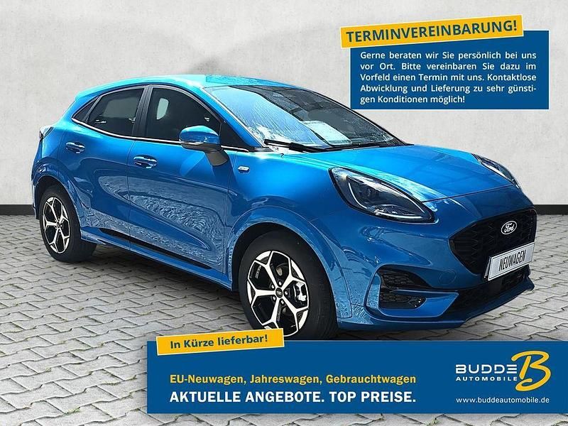 Digitalaquablue metallic Neu 2025 Ford Puma ST-Line SUV | 22.950 € (Superpreis) - Bild 1/4
