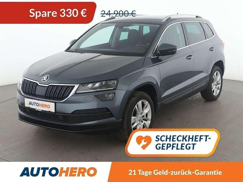 Seda quartz quartz grey Gebraucht 2021 Skoda Karoq Style SUV | 24.570 € (Fairer Preis) - Bild 1/3