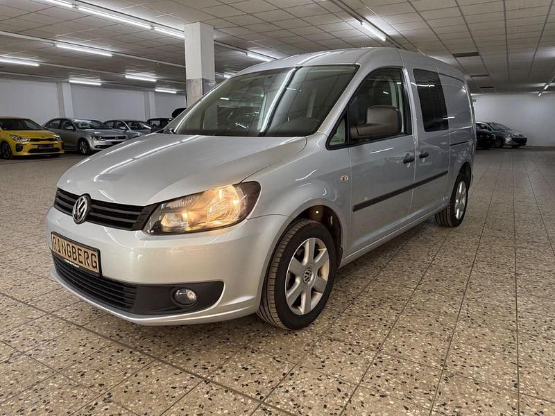 Silber Gebraucht 2014 VW Caddy Maxi Van / Kleinbus | 7.998 € (Guter Preis) - Bild 1/4