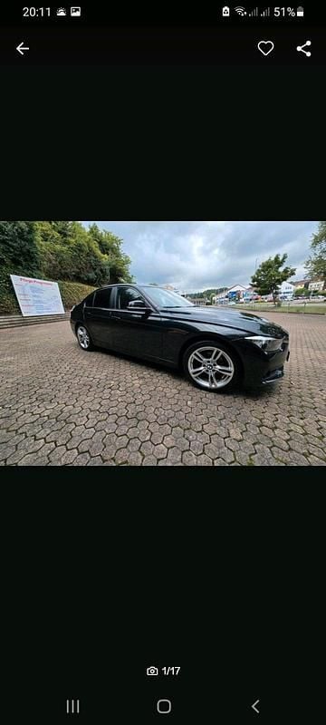 Schwarz Gebraucht 2015 BMW 320 Limousine | 14.100 € (Fairer Preis) - Bild 1/4