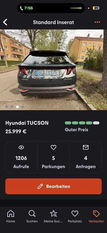 Gebraucht Hyundai Tucson Trend 150 PS (110 kW) 2024 Blau SUV