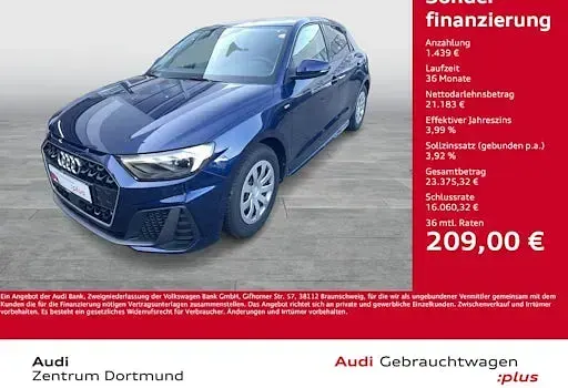 Gebraucht Audi A1 Sportback S-Line 116 PS (85 kW) 2025 Blau Kleinwagen