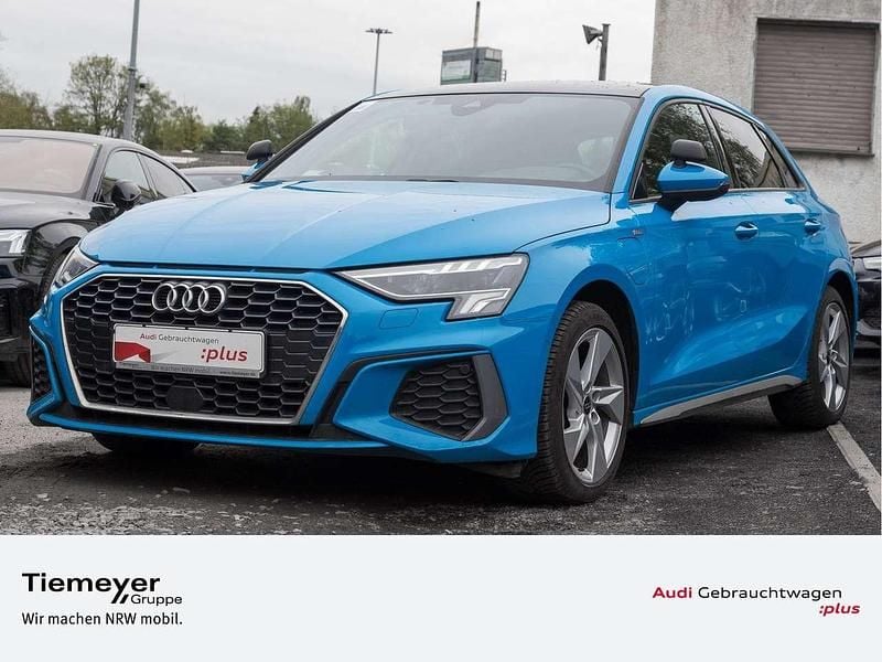 Turboblau Gebraucht 2023 Audi A3 e-tron S-Line Kleinwagen | 26.540 € (Fairer Preis) - Bild 1/4
