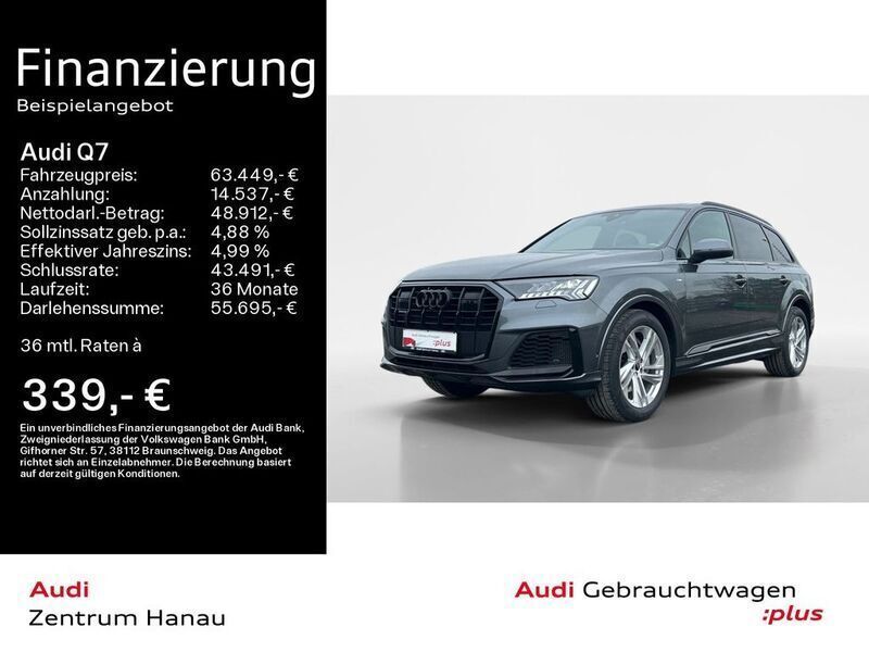 Daytonagrau perleffekt Gebraucht 2023 Audi Q7 S-Line SUV | 63.449 € (Guter Preis) - Bild 1/4