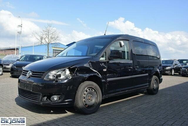 Gebraucht VW Caddy Maxi Trendline 140 PS (102 kW) 2012 Schwarz metallic Van / Kleinbus
