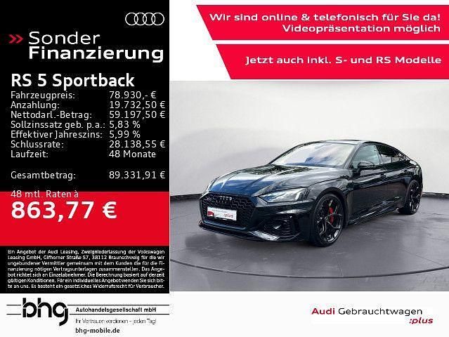 Schwarz Gebraucht 2024 Audi RS5 Sportback Comfort Coupé | 78.930 € (Etwas zu teuer) - Bild 1/4