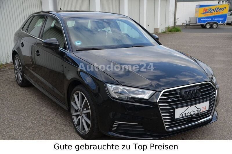 Schwarz Gebraucht 2020 Audi A3 Sportback e-tron S-Line Limousine | 18.990 € (Superpreis) - Bild 1/4