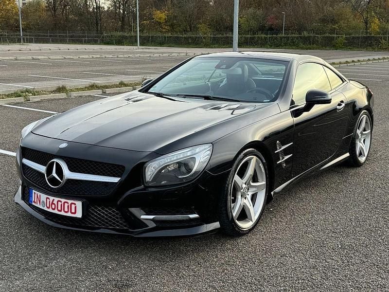 Schwarz Gebraucht 2014 Mercedes SL500 AMG line Cabrio | 35.499 € (Fairer Preis) - Bild 1/4