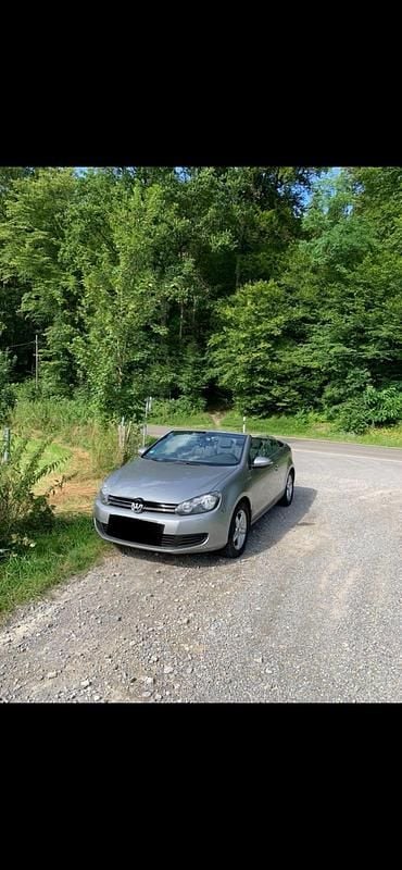 Silber Gebraucht 2013 VW Golf Cabriolet Cabrio | 10.499 € (Guter Preis) - Bild 1/4