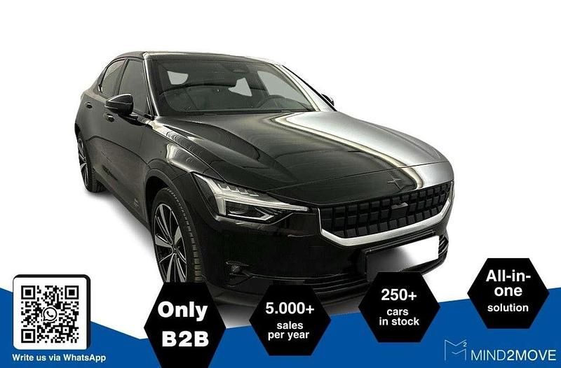 Schwarz Gebraucht 2021 Polestar 2 Long Range Dual motor Limousine | 23.748 € (Superpreis) - Bild 1/4